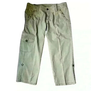 Vintage America Jeans Relaxed fit cargo style capri 6/27 ladies